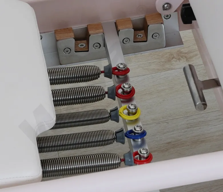 New Pink Steel Pilates Reformer with Built-in Foot Bar