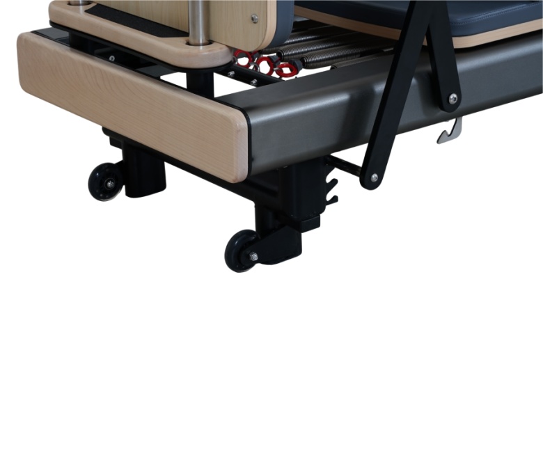 Gunmetal Gray Anodized Aluminum Pilates Reformer Bed
