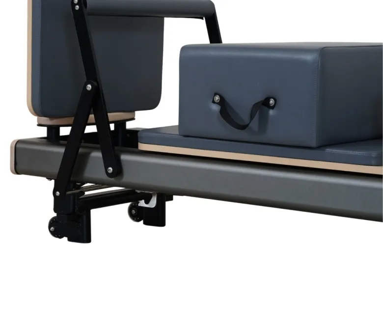 Gunmetal Gray Anodized Aluminum Pilates Reformer Bed