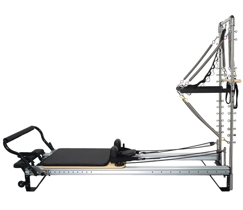 Full Track Aluminum Alloy Pilates Reformer With Tower