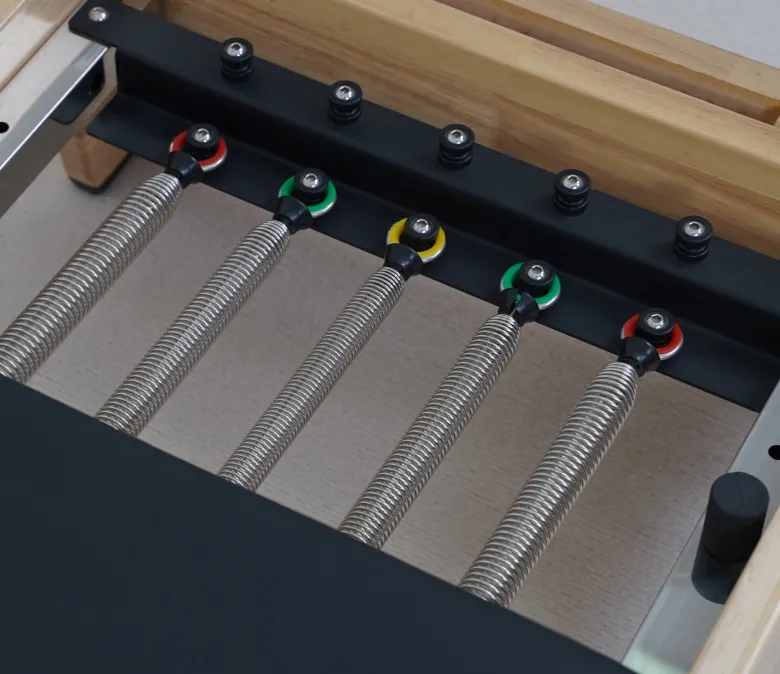 Premium Oak Folding Pilates Reformer with Wood Leg