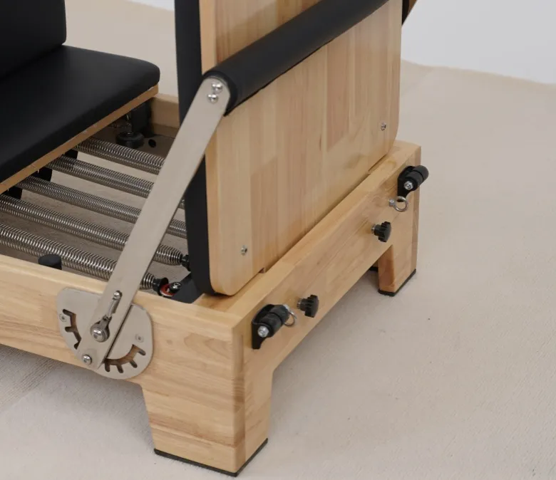 Premium Oak Folding Pilates Reformer with Wood Leg