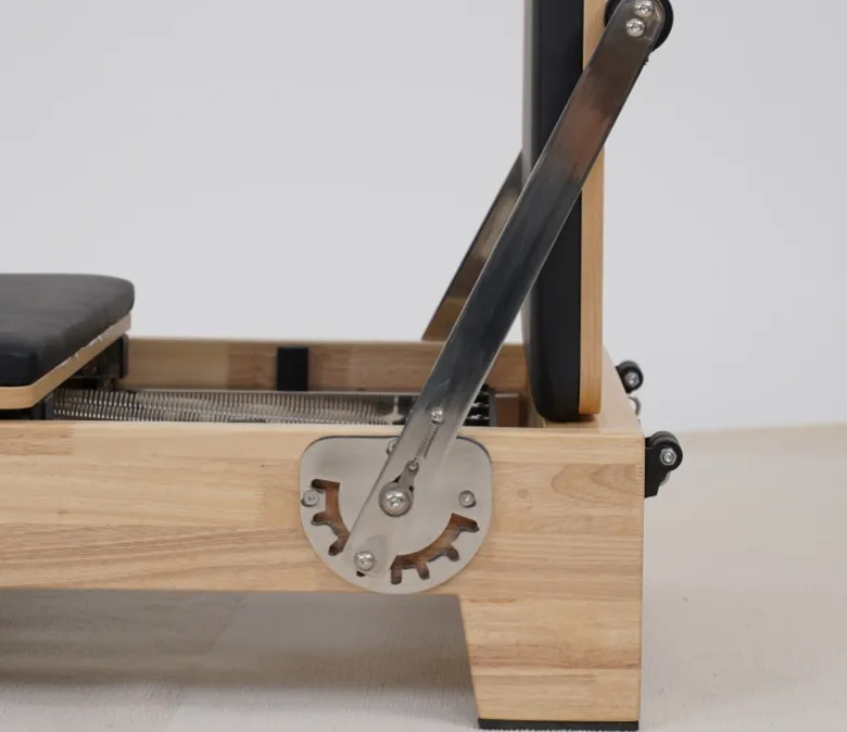 Premium Oak Folding Pilates Reformer with Wood Leg