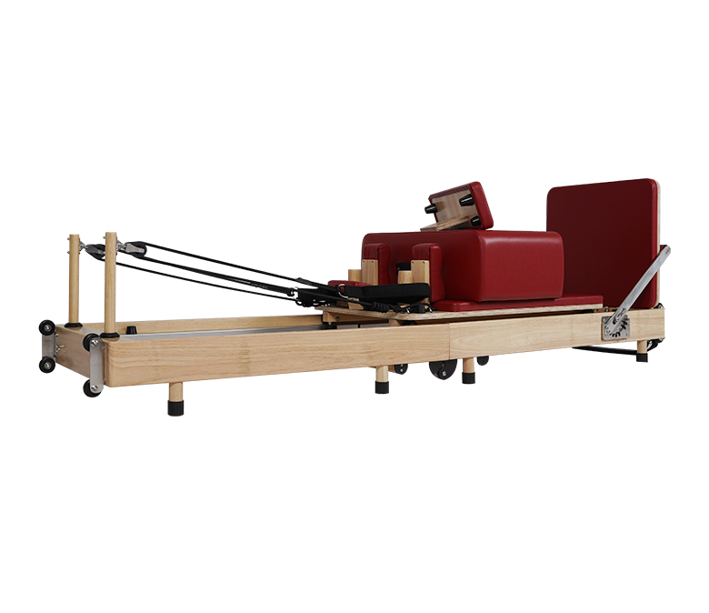 No-joint Oak Wood Foldable Pilates Portable Reformer Machine