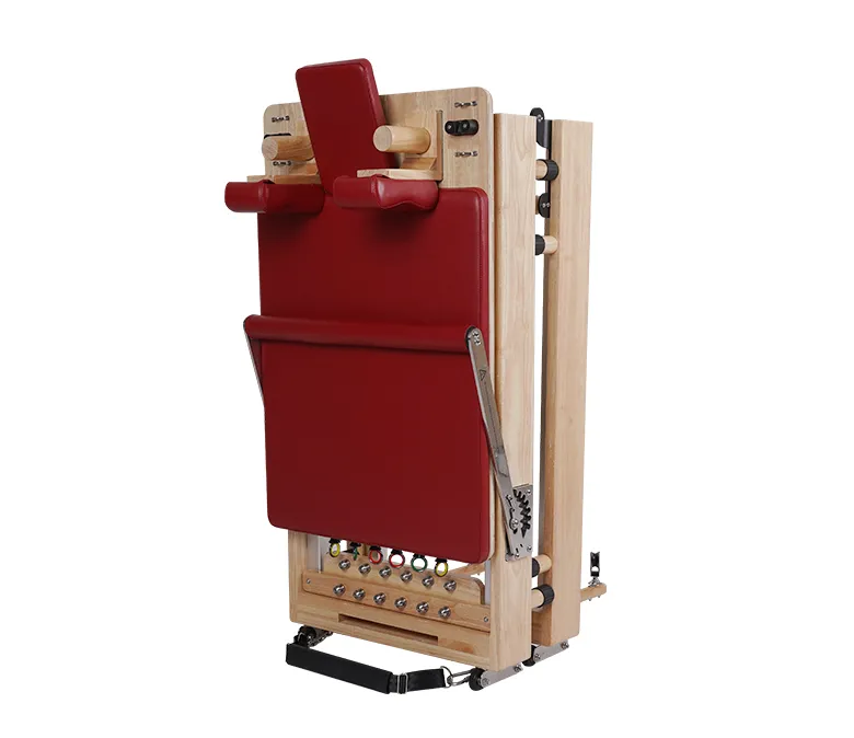 No-joint Oak Wood Foldable Pilates Portable Reformer Machine