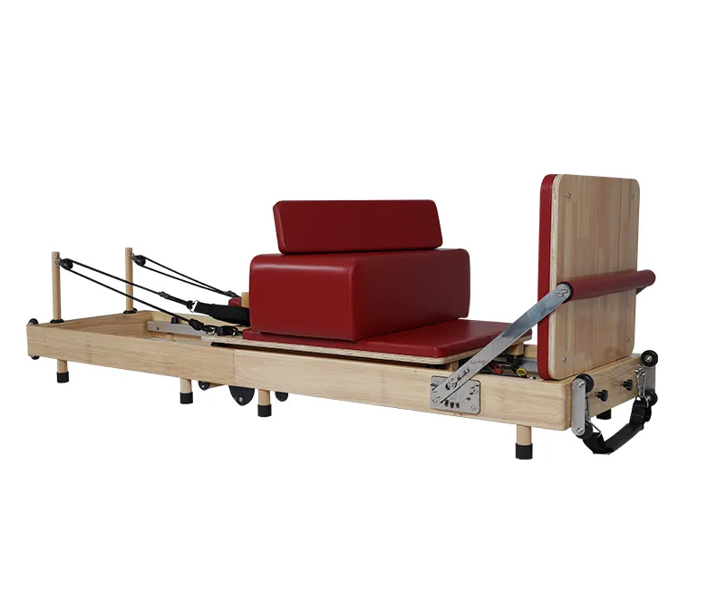 No-joint Oak Wood Foldable Pilates Portable Reformer Machine