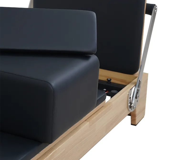 Premium Oak Folding Pilates Reformer with Wood Leg