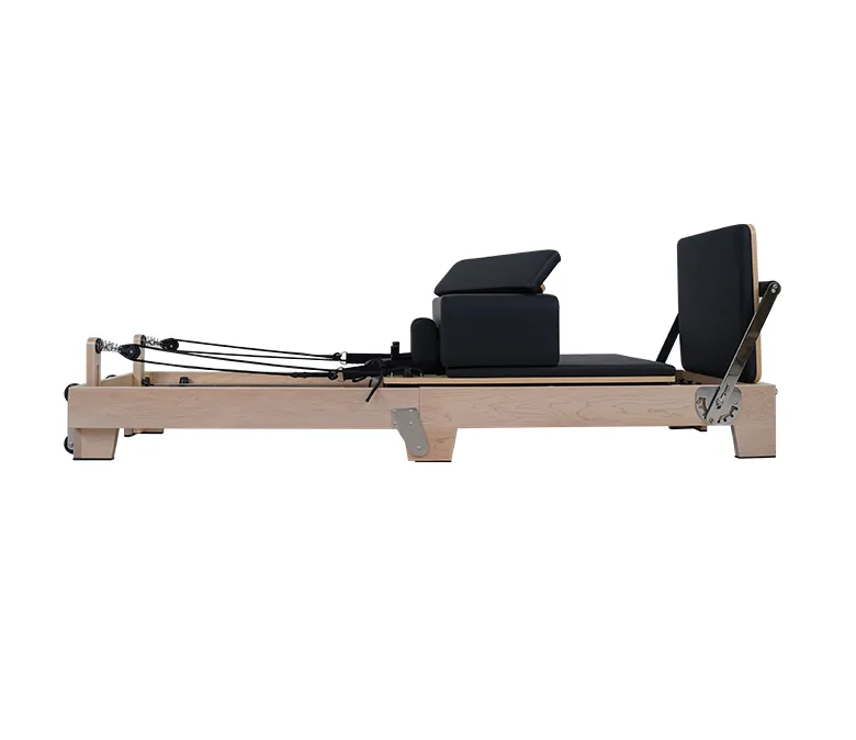Advanced Maple Folding Pilates Reformer with Wood Leg