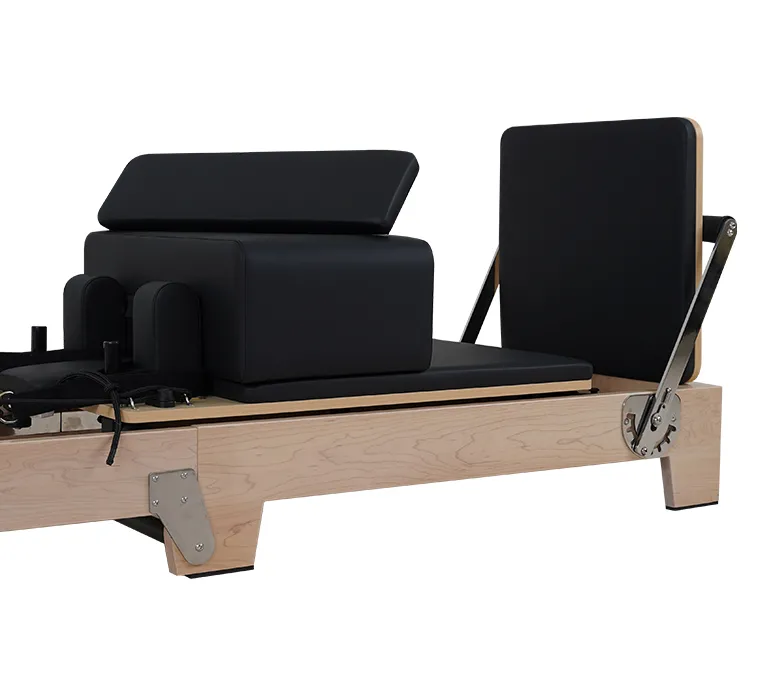 Advanced Maple Folding Pilates Reformer with Wood Leg