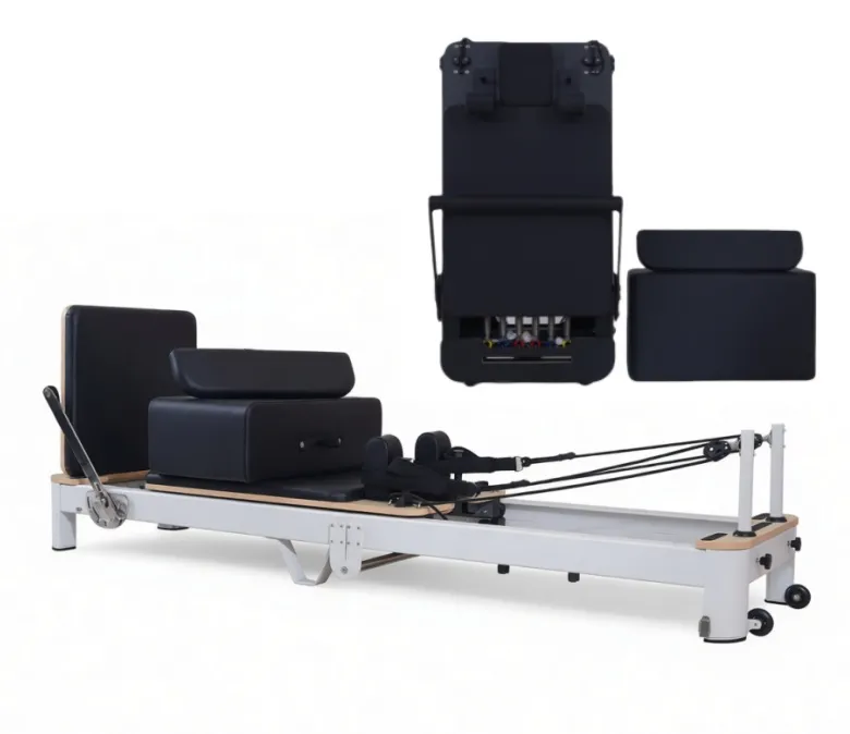 White Aluminum Foldable Pilates Reformer for Sale