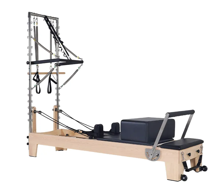 Studio Pilates Maple Reformer with Half Trapeze