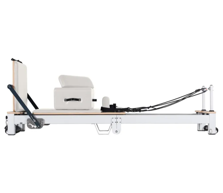 White Aluminum Foldable Pilates Reformer for Sale