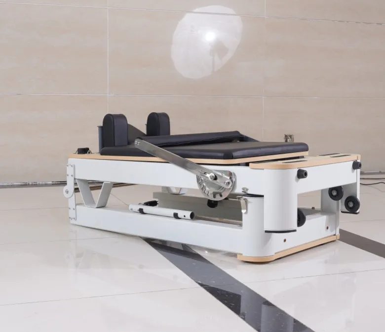 White Aluminum Foldable Pilates Reformer for Sale