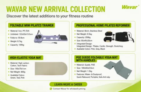 Wavar New Product Launch: Revolutionize Home Fitness with Our Latest Pilates & Yoga Collection