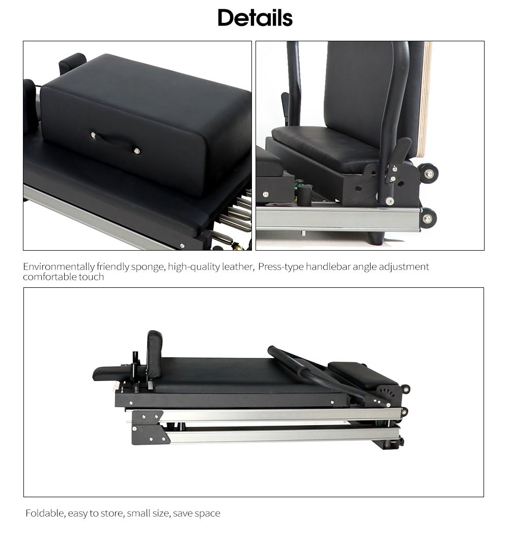 Wavar® Exclusive Design Patent Aluminum Alloy Folding Pilates Reformer