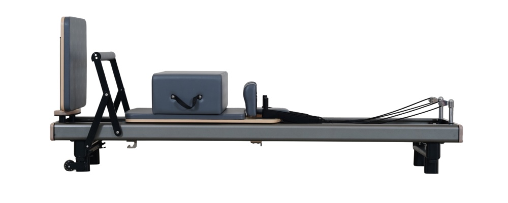 Gunmetal Anodized Aluminum Pilates Reformer Bed