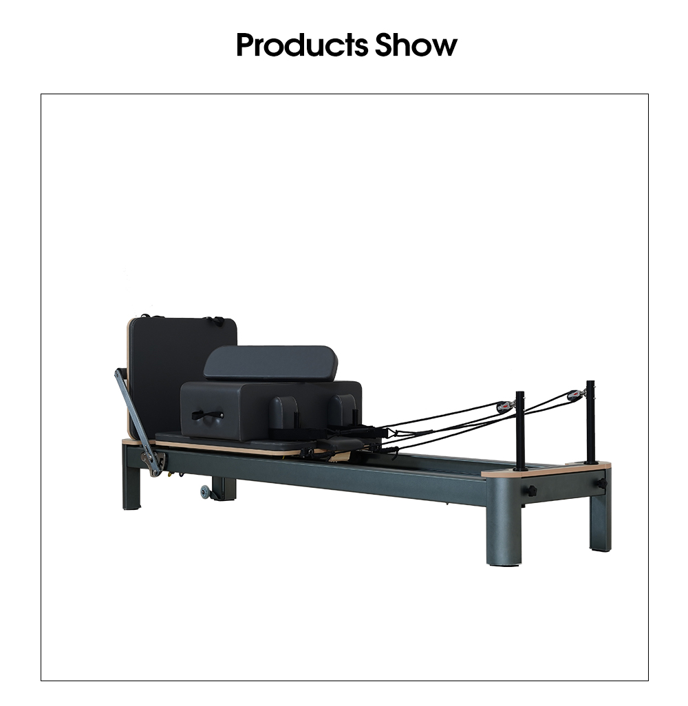 Anodized Gunmetal Gray Pilates Reformer 4.0