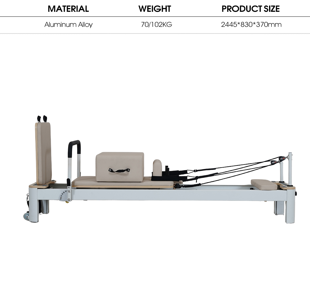 Studio Aluminum Alloy Pilates Reformer Machine 4.0
