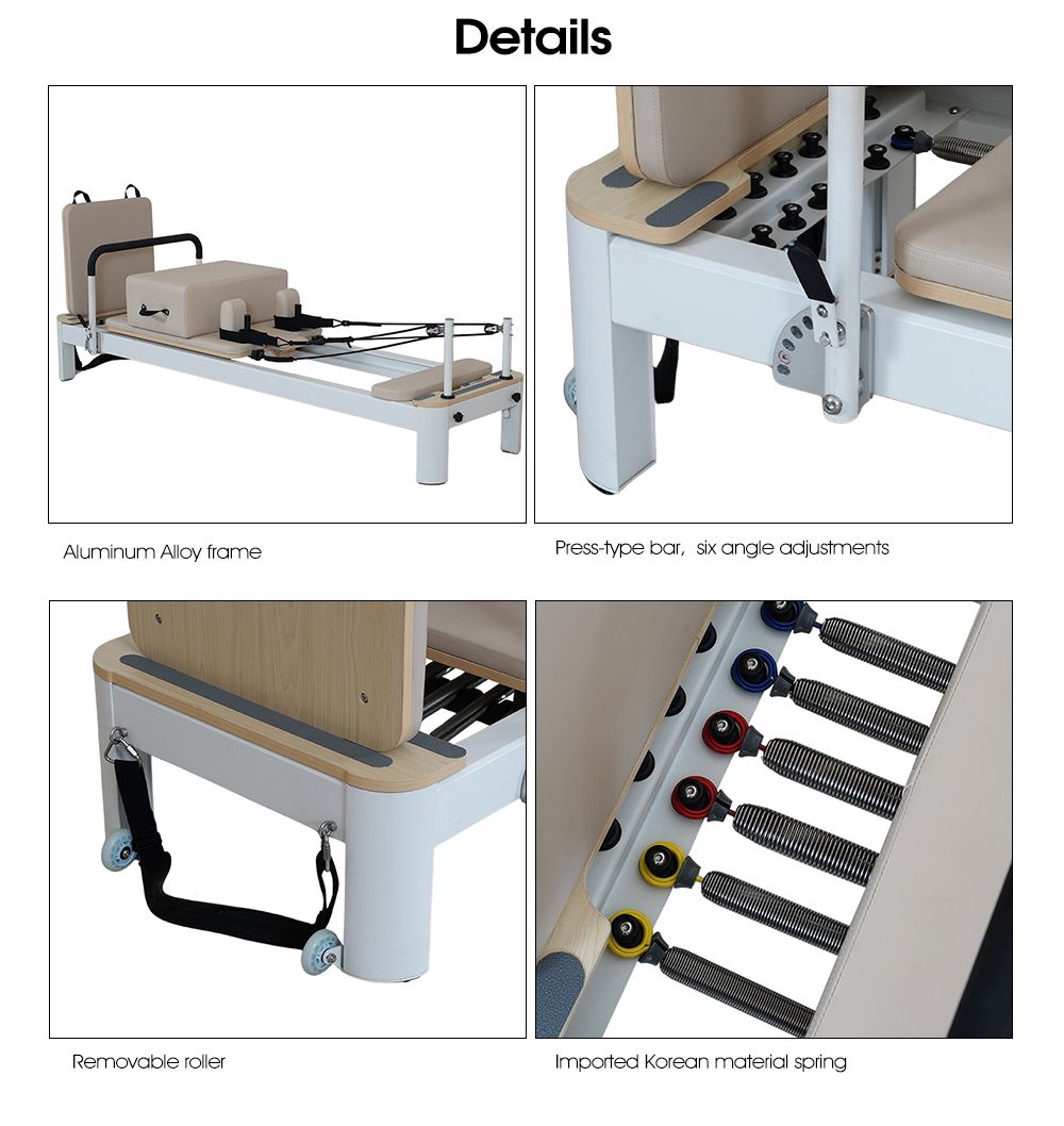Studio Aluminum Alloy Pilates Reformer Machine 4.0