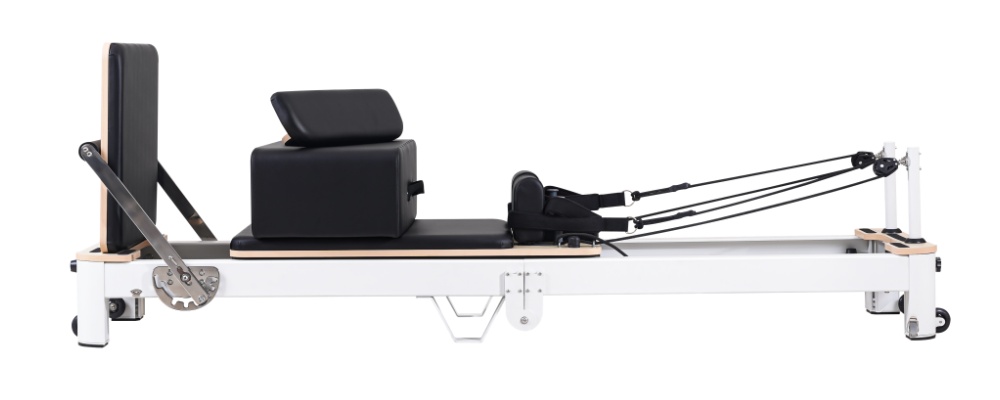 White Aluminum Foldable Pilates Reformer for Sale