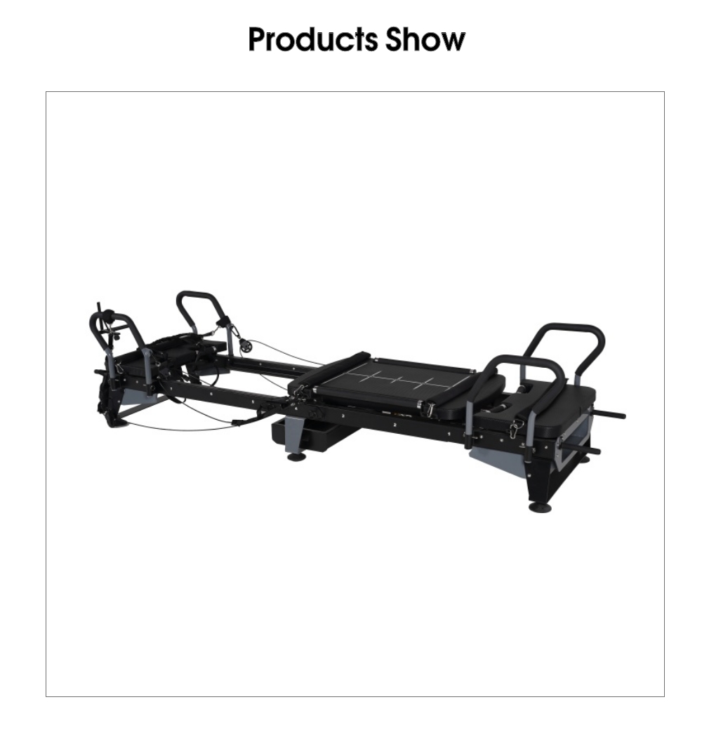 Multifunktionales großes Pilates-Reformergerät mit Aufbewahrungsbox Multifunktionales großes Pilates-Reformergerät mit Aufbewahrungsbox