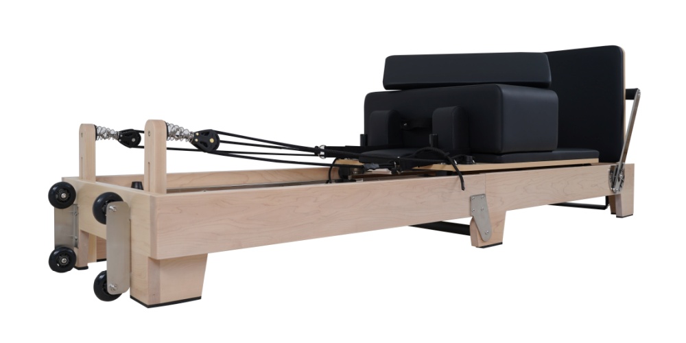Advanced Maple Folding Pilates Reformer with Wood Leg