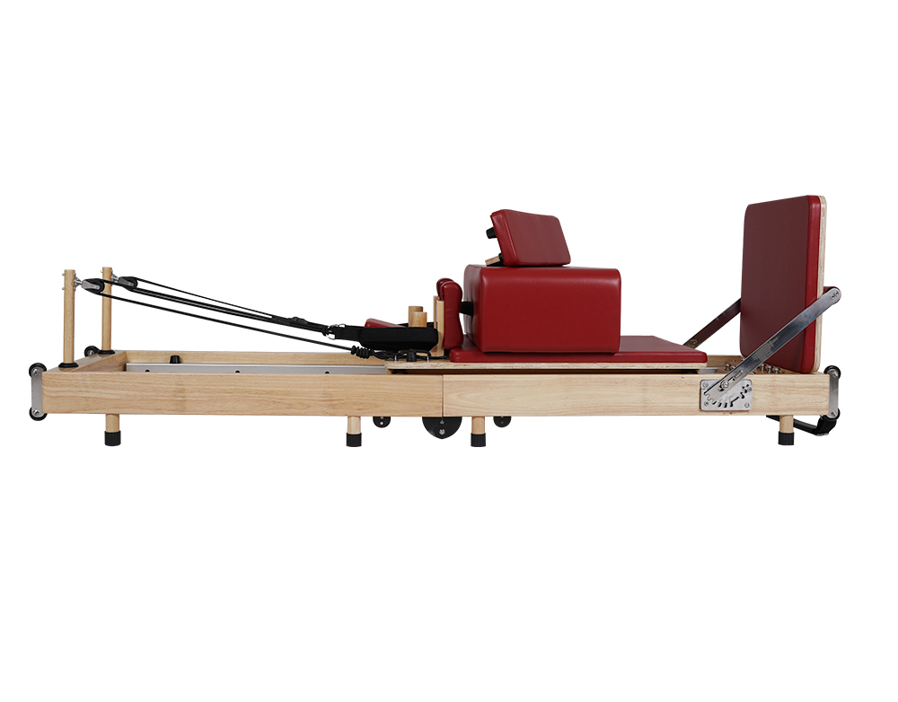 No-joint Oak Wood Foldable Pilates Portable Reformer Machine
