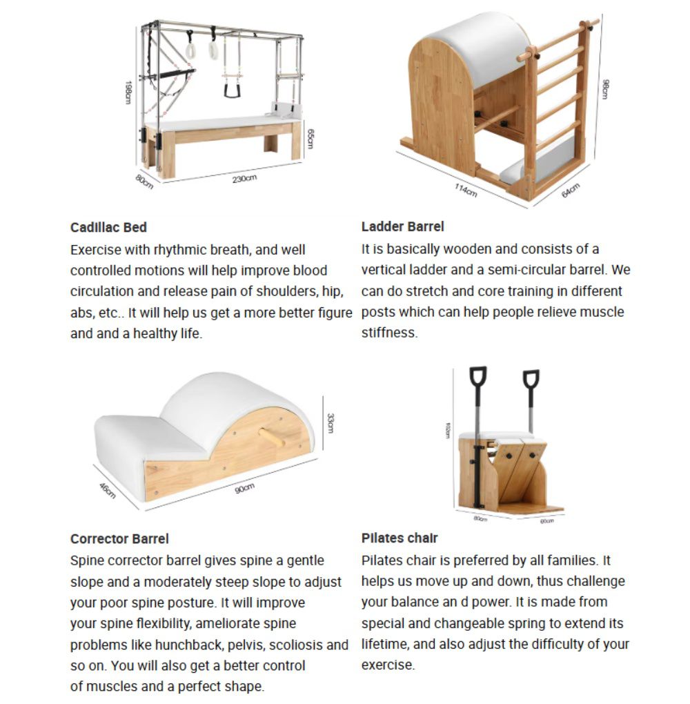 Pilates Reformer Machine Five-Piece Set